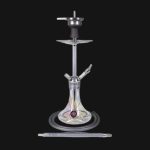 Amy Deluxe SS21.01 Carbonica Force شيشة, a high-end stainless steel and carbon fiber hookah with smooth airflow, adjustable diffuser, and elegant design