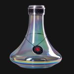 Amy Deluxe SS21.01 Carbonica Force شيشة, a high-end stainless steel and carbon fiber hookah with smooth airflow, adjustable diffuser, and elegant design