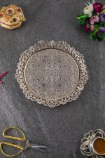 copper color, Embroidered Tray, Copper