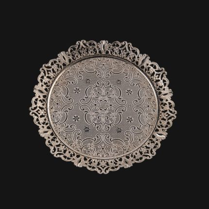 Copper color, Embroidered Tray, Copper