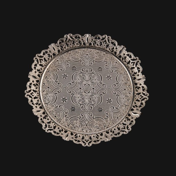 Copper color, Embroidered Tray, Copper