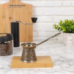 Aluminum Coffee Pot, green color