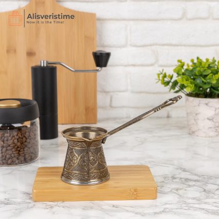 Aluminum Coffee Pot, green color