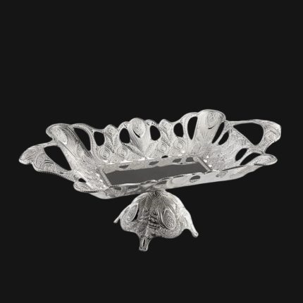 Silver Rectangular Chocolate Bowl