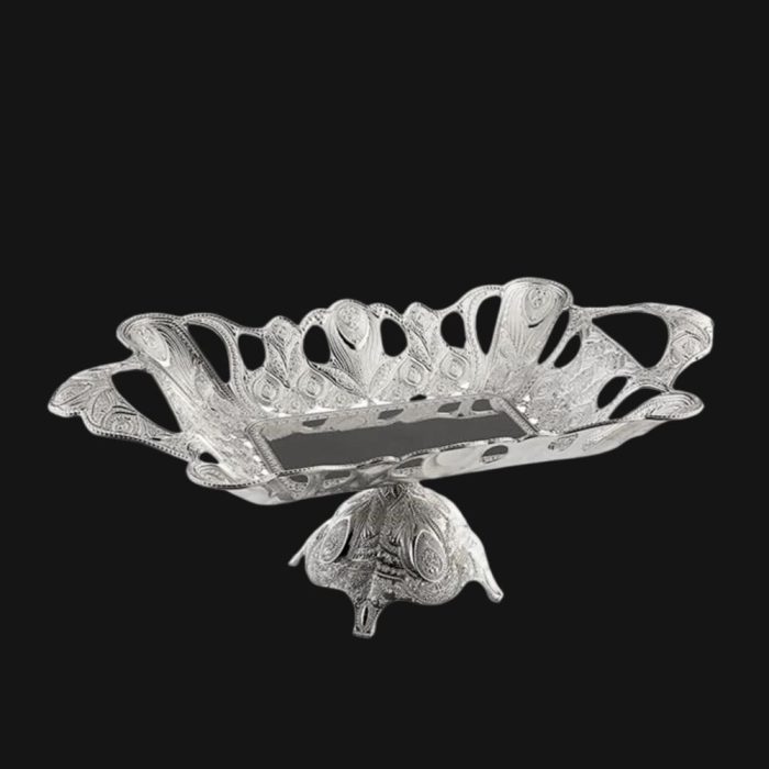 Silver Rectangular Chocolate Bowl
