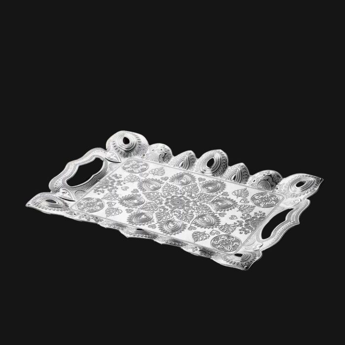 Silver Color Turkish Serving Tray