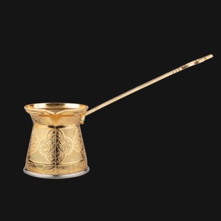 Turkish coffee pot, Gold color.
