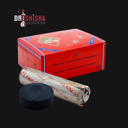 3 Kings Charcoal 33mm – Quick-lighting hookah charcoal for smooth shisha sessions