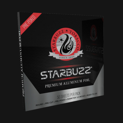 Starbuzz pre-cut aluminum foil – Perfect for traditional and modern hookah bowls