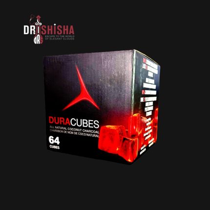 Dura Charcoal 64 – 100% natural coconut charcoal for shisha sessions.