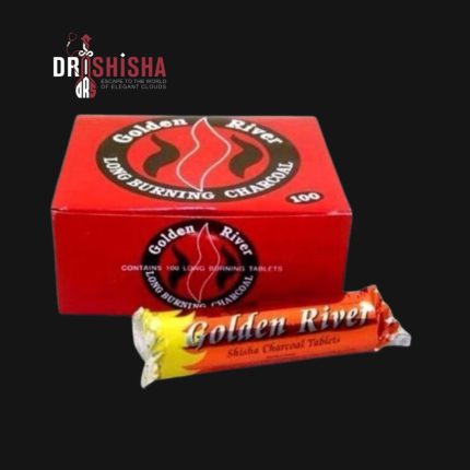 Golden River Charcoals 33mm – Premium quick-light hookah coals.