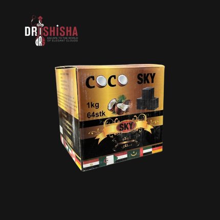 Coco Sky Coals – 100% natural coconut charcoal for shisha sessions